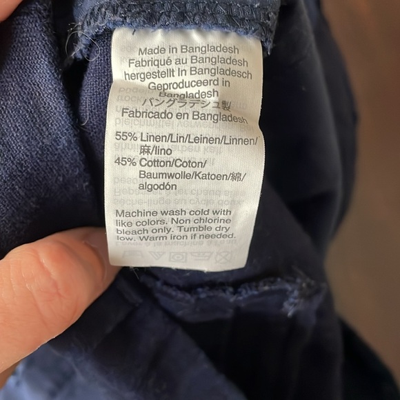 J Crew scalloped linen shorts Sz 8 - Picture 4 of 4